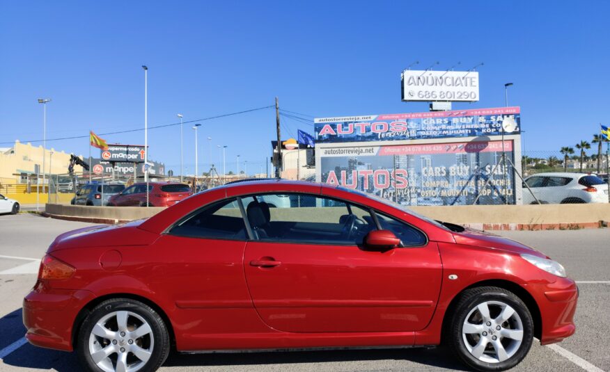 PEUGEOT 307 CC 2.0 GASOLINA 140 CV 2005 131.000 KM AUTOMATICO