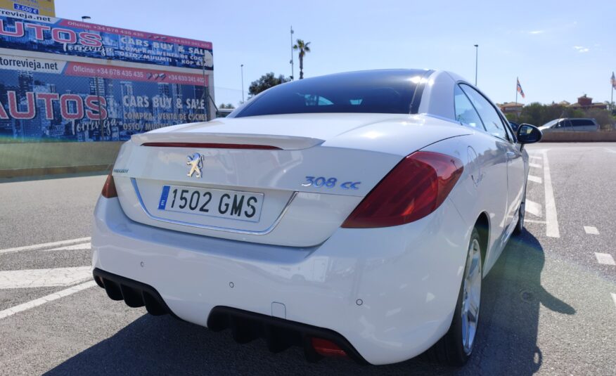 PEUGEOT 308cc CABRIO 2.0 HDI DIESEL 136 CV 2009 106.000 KM AUTOMATICO