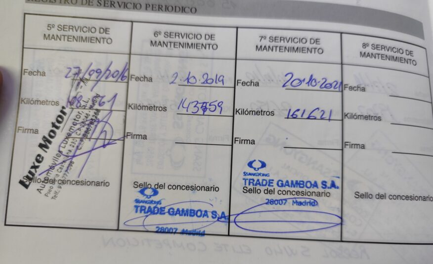 SSANGYONG RODIUS 2.7 DIESEL 165 CV 213.000 KM 2009 AUTOMATICO 7 PLAZAS