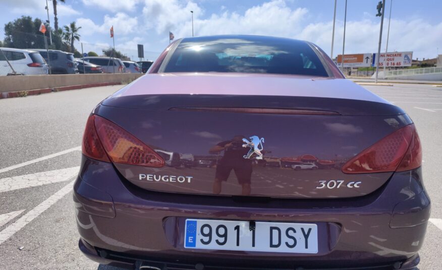 PEUGEOT 307 2.0 GASOLINA 140 CV 175.000 KM 2005 AUTOMATICO CABRIO