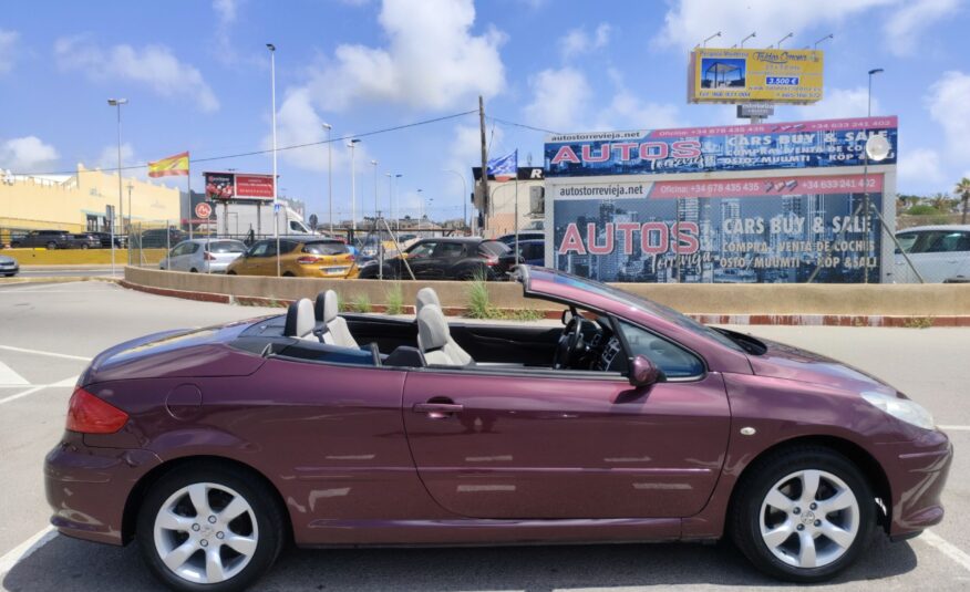 PEUGEOT 307 2.0 GASOLINA 140 CV 175.000 KM 2005 AUTOMATICO CABRIO