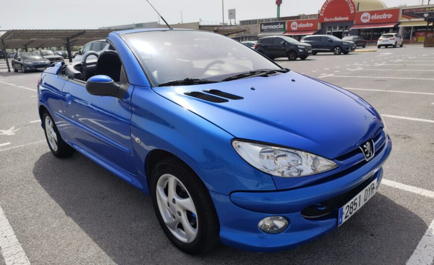 PEUGEOT 206cc 1.6 GASOLINA 109 CV 153.000 KM 2006 AUTOMATICO