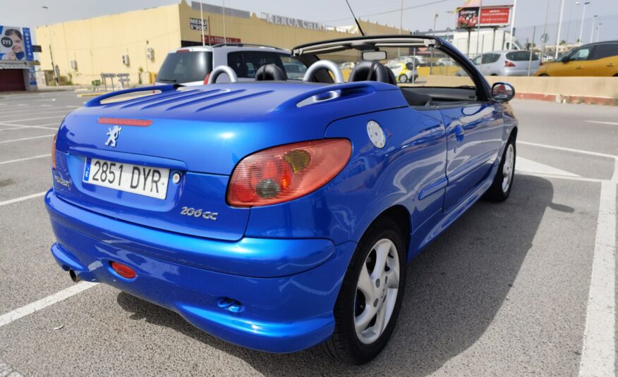 PEUGEOT 206cc 1.6 GASOLINA 109 CV 153.000 KM 2006 AUTOMATICO