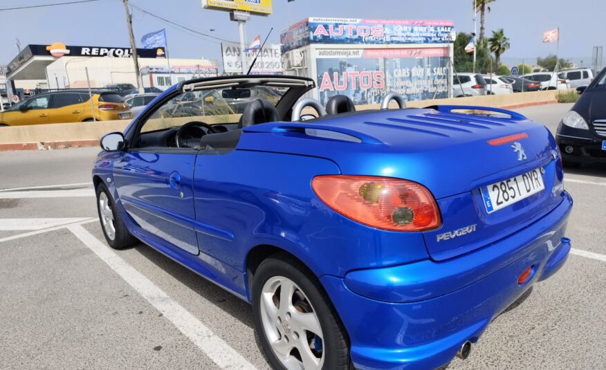 PEUGEOT 206cc 1.6 GASOLINA 109 CV 153.000 KM 2006 AUTOMATICO