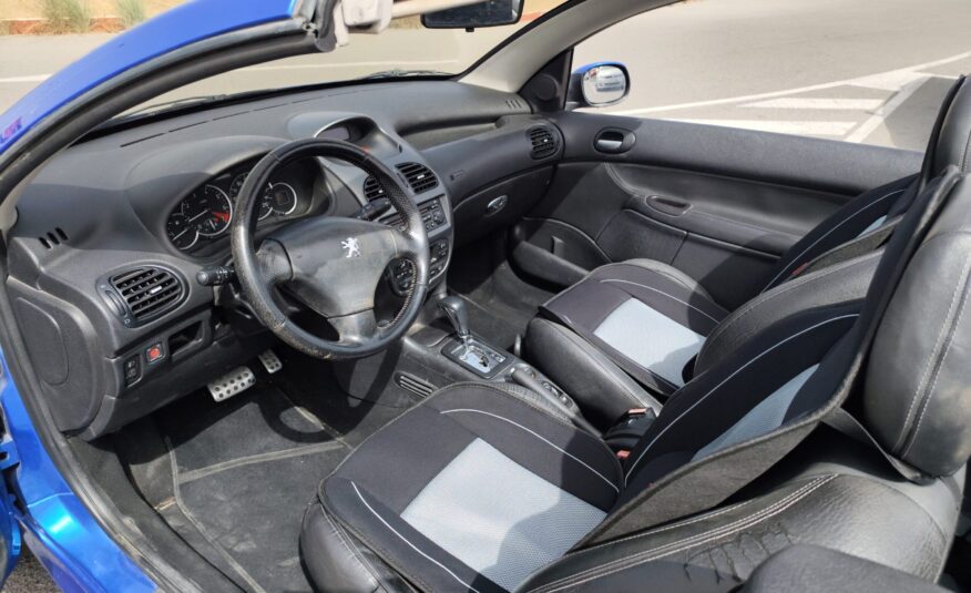 PEUGEOT 206cc 1.6 GASOLINA 109 CV 153.000 KM 2006 AUTOMATICO