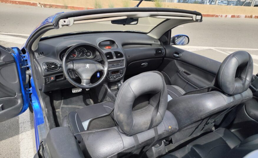 PEUGEOT 206cc 1.6 GASOLINA 109 CV 153.000 KM 2006 AUTOMATICO