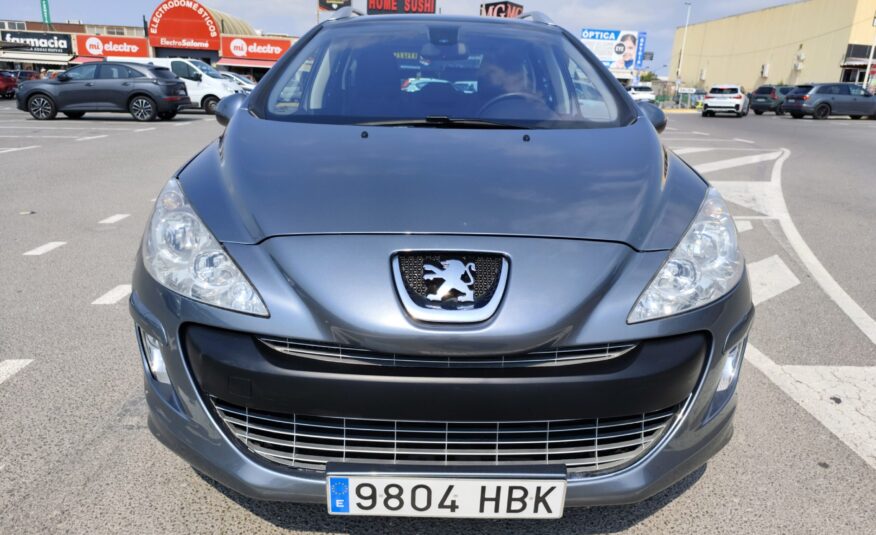 PEUGEOT 308 SW 1.6 GASOLINA 156 CV 132.000 KM 2011 AUTOMATICO (7 PLAZAS OPCIONAL)