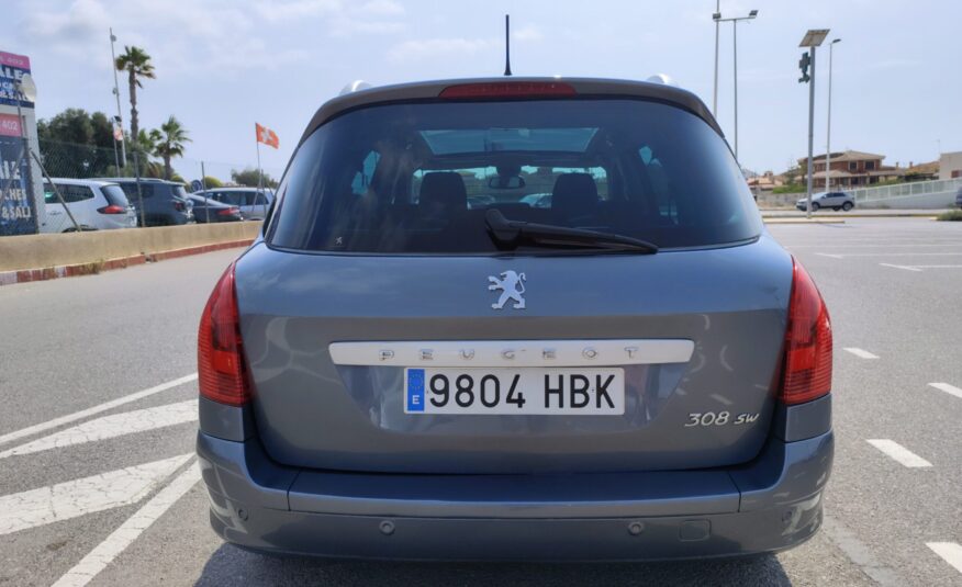 PEUGEOT 308 SW 1.6 GASOLINA 156 CV 132.000 KM 2011 AUTOMATICO (7 PLAZAS OPCIONAL)
