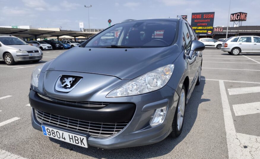 PEUGEOT 308 SW 1.6 GASOLINA 156 CV 132.000 KM 2011 AUTOMATICO (7 PLAZAS OPCIONAL)
