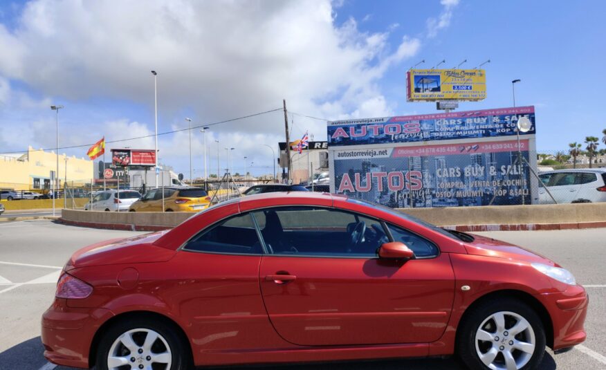 PEUGEOT 307cc 2.0 GASOLINA 140 CV 103.000 KM 2006 MANUAL CABRIO
