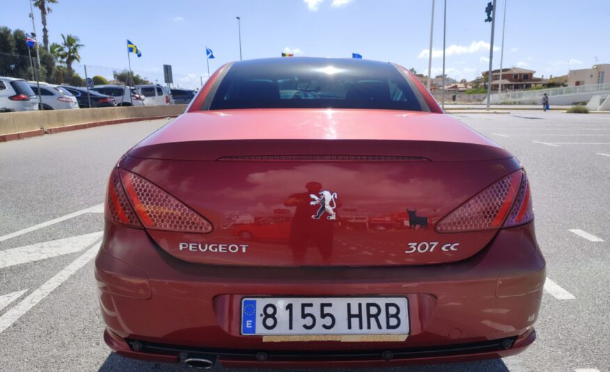 PEUGEOT 307cc 2.0 GASOLINA 140 CV 103.000 KM 2006 MANUAL CABRIO