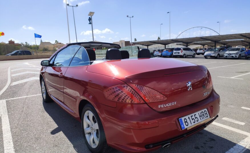 PEUGEOT 307cc 2.0 GASOLINA 140 CV 103.000 KM 2006 MANUAL CABRIO