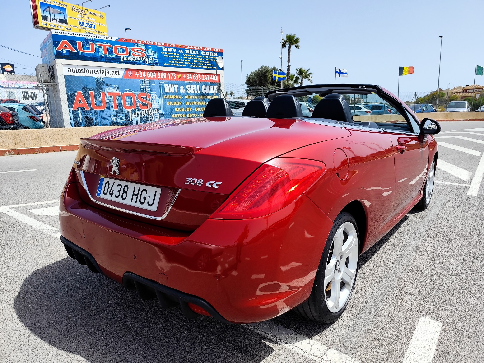 PEUGEOT 308cc 1.6 GASOLINA 155 CV 119.000 KM 2011 AUTOMATICO