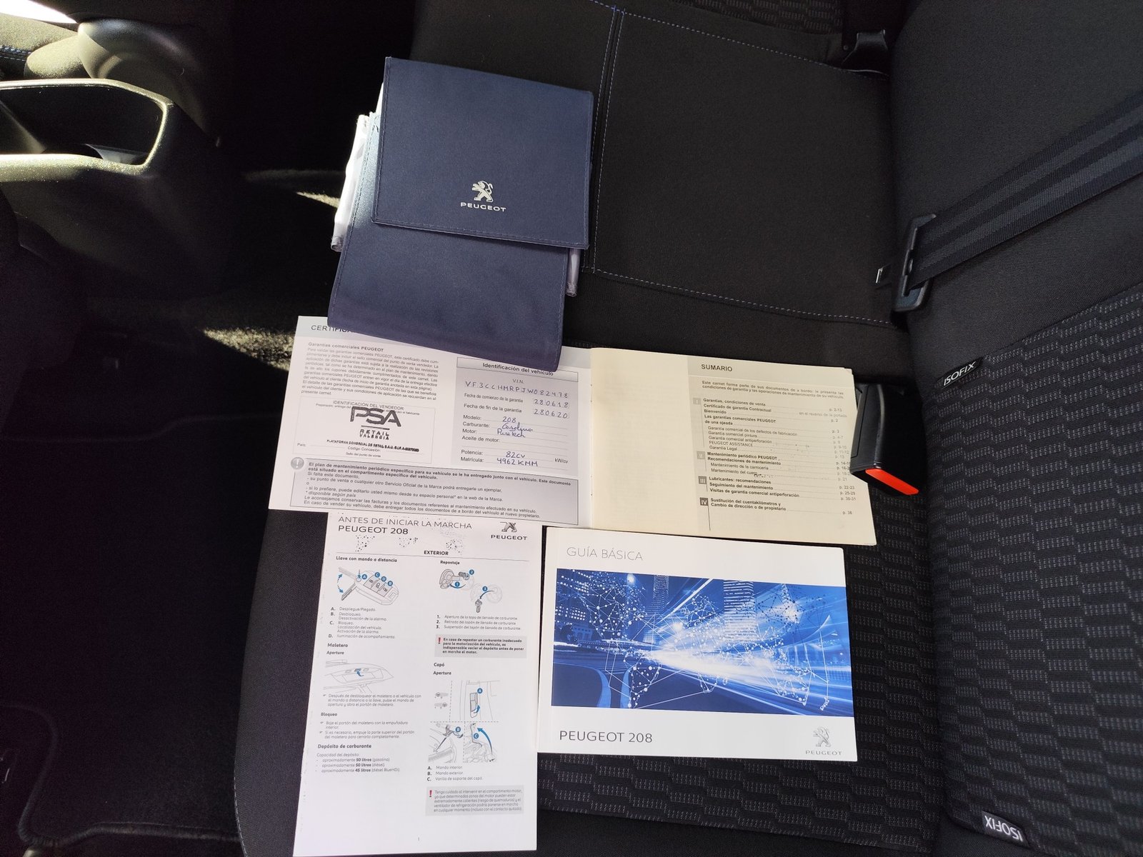 PEUGEOT 208 1.2 GASOLINA 82 CV SOLO 46.000 KM 2018 MANUAL